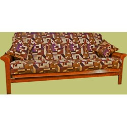 3-piece Chenille Futon Cover Set