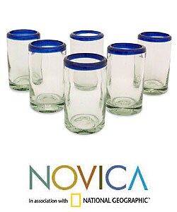 'Cobalt' Drinking Glass Set (Mexico)