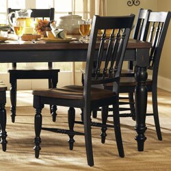 Mae Black/ Cherry Side Chair (Set of 2)