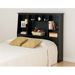 Broadway Black Full/Queen Storage Headboard