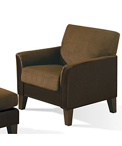 Bailey Two-tone Mocha Dark Chocolate Chair