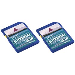Kingston 1GB SD Memory Card (Case of 2)