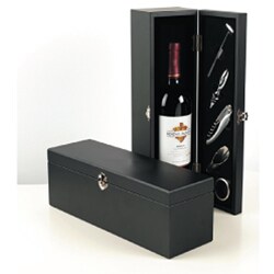 Red Vanilla 5-piece Wine Tool Set with Black Box