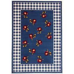 Avalon Blue Floral Rug (7'10 Round)