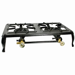 Buffalo Tools Double Burner Portable Cast Iron Stove