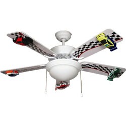 52-inch Race Car Ceiling Fan w/ Remote Control