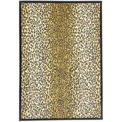 Power-woven Leopard Print Newport Rug (2' x 7'1)