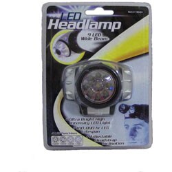 9-LED Strap-on Headlamp