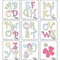 Cuttlekids Fairy Alphabet Dies