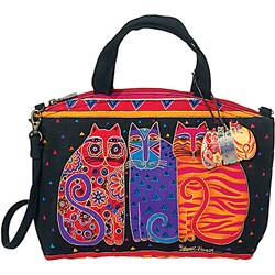 Laurel Burch Feline Friends Mini Tote
