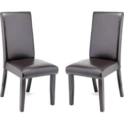 Hudson Leather Dining Chairs (Set of 2).