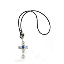 Dolce & Gabbana Blue Stone Cross Necklace