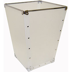 White Polypro Wastebasket