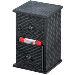Charcoal 2-drawer Disk Holder