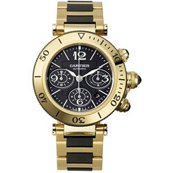 Cartier Pasha Seatimer Men's Gold Automatic Watch