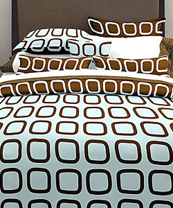 Block Party Aqua Mini Duvet Set