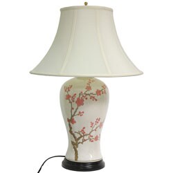 29-inch Cherry Blossom Vase Lamp (China)