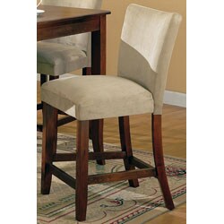 Taupe Microfiber Counter Stools (Set of 2)