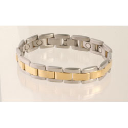 Sabona Executive Brushed Duet Magnetic Bracelet