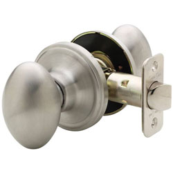 Fontaine Egg-shaped Satin Nickel Doorknob