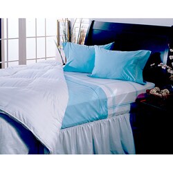 Hotel Grand Collection 330 Thread Count 4-piece Light Blue Sheet Set