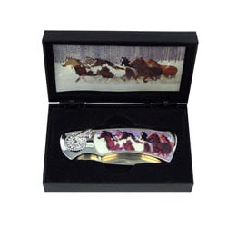 Horse Lock-back Pocket Knife in Matching Display Box