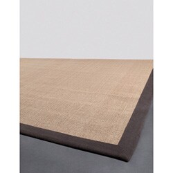 Hand-made Mandara Tan/ Brown Natural Collection Rug (9' x 13')