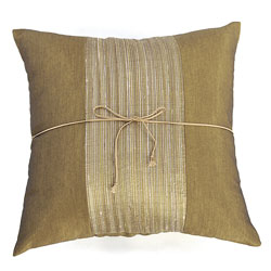 Silky Fusion Filigree Olive Cushion Cover