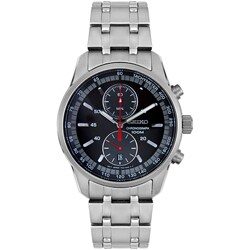 Seiko Men's Chronograph Black Dial Watch