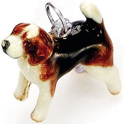 Best in Show Sterling Silver Enamel Beagle Charm
