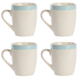 Caldo-Freddo Toscana Blue 4-piece Mug Set
