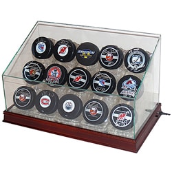 Glass 15-puck Ice Light-up Display Case