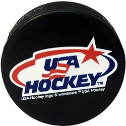 Official USA Hockey Pucks (Set of 6)