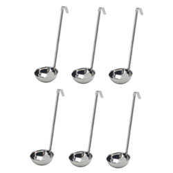 Restaurant-style 4-oz Stainless Steel Ladles (Pack of 6)