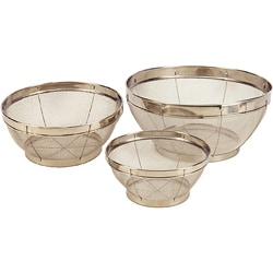 Cook Pro 3-piece Stainless Steel Mesh Colander Set