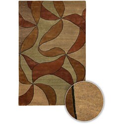 Hand-knotted Dharma Wool Rug (2'6 x 7'6)