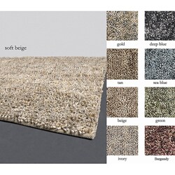 Handmade Bella Collection Wool Rug (2'6 x 7'6)