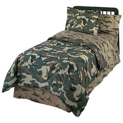 Camouflage 6-piece Bedding Ensemble Set