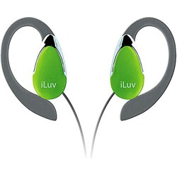 jWIN iLuv I201 Green Over-the-Ear Stereo Earphones