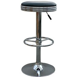 Soda Style Adjustable Padded Barstool