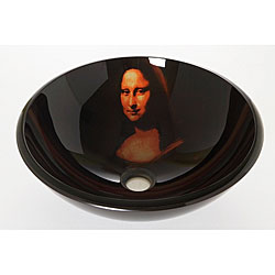 Mona Lisa  Glass Vessel Bathroom Sink
