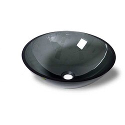 Braven Modern Glass Vessel Bathroom Sink