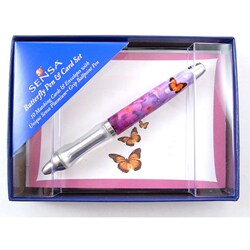 Sensa Butterfly Pen and Gift Cards Set