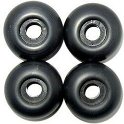 54mm Black Skateboard Wheels Dura Rollers