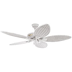 Hunter 54-inch Tropical White Textured Ceiling Fan
