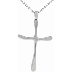 Sterling Silver Simple Cross Necklace