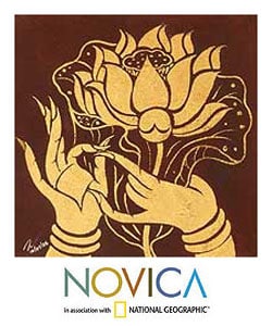 'Lanna Lotus' Painting (Thailand)