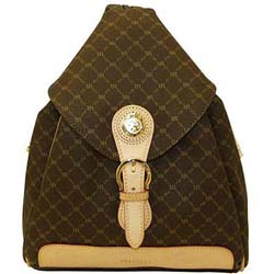 Rioni Signature Zipper Strap Backpack