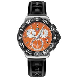 Formula  Watch on Tag Heuer Formula 1 Men S Orange Dial Chrono Watch   Overstock Com