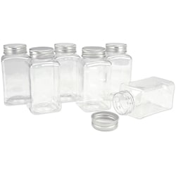 Clear Scrapbook Small Storage Jars